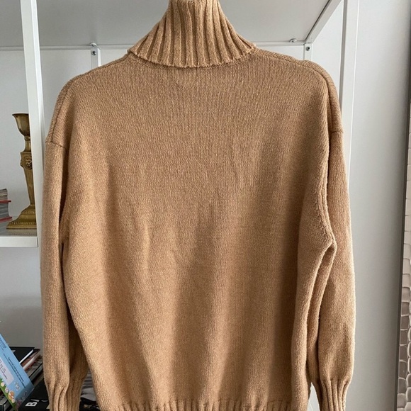 A new day classic camel lightweight turtleneck sweater, XS - Picture 3 of 4